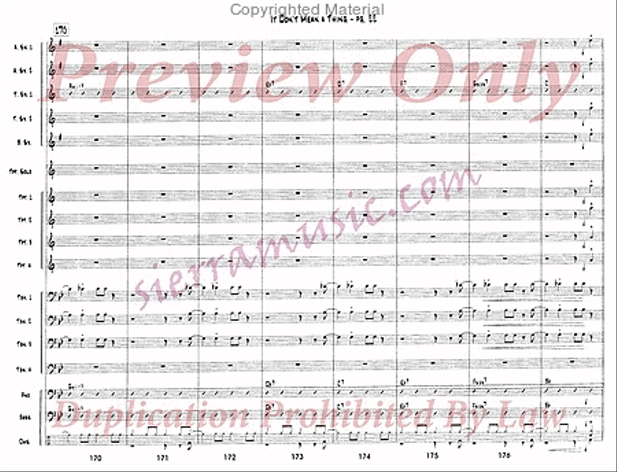 It Don't Mean a Thing If It Ain't Got That Swing Jazz Ensemble scores gallery preview page 23