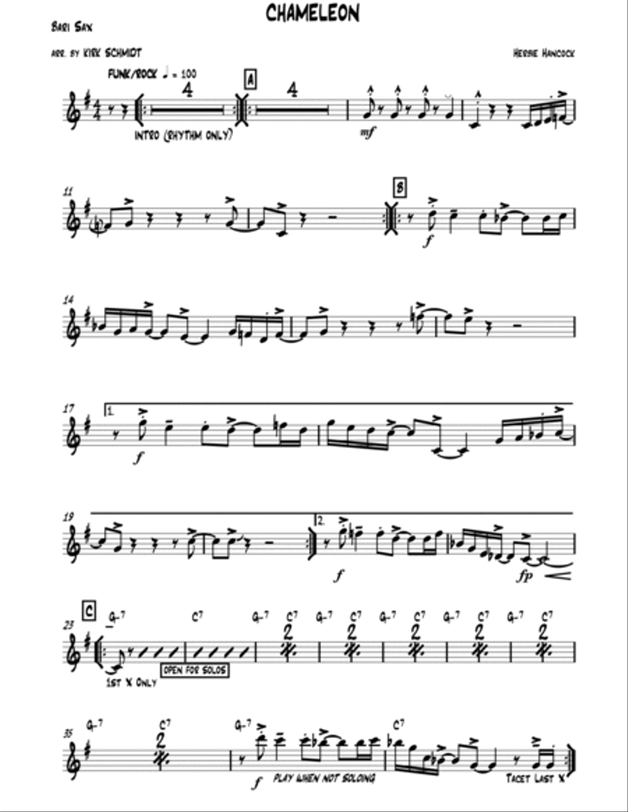 Chameleon Jazz Ensemble scores gallery preview page 5