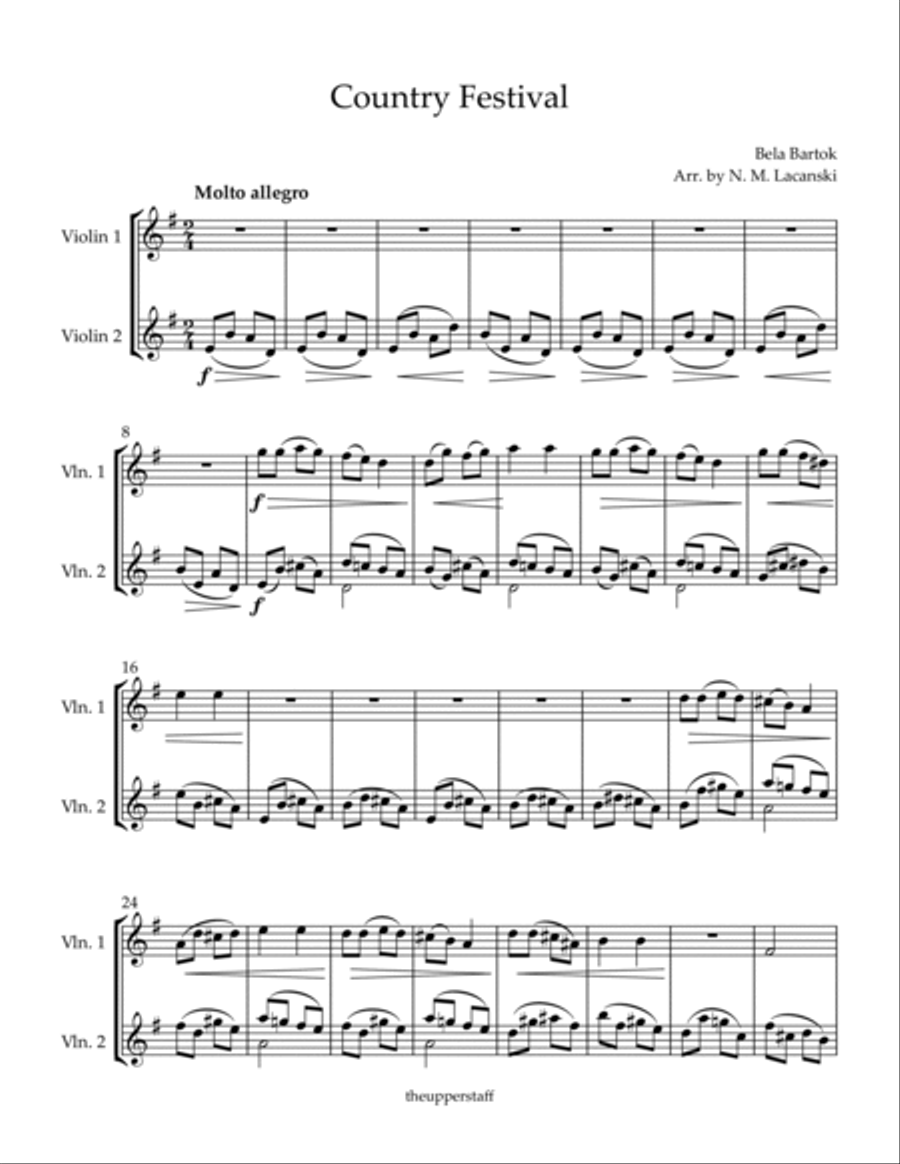 Country Festival String Duet scores gallery preview page 2