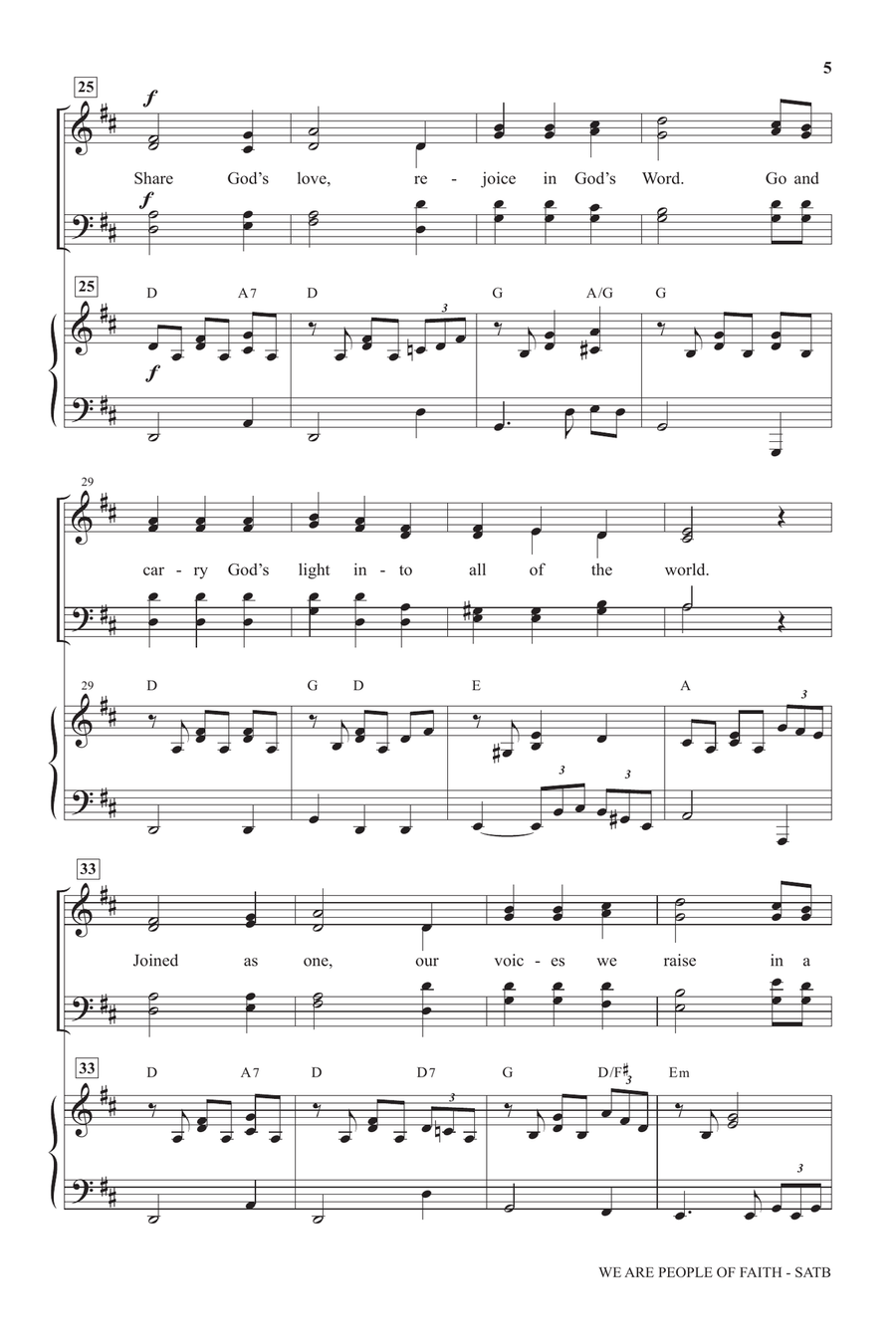 We Are People Of Faith We Are People Of Faith 4-Part scores gallery preview page 3