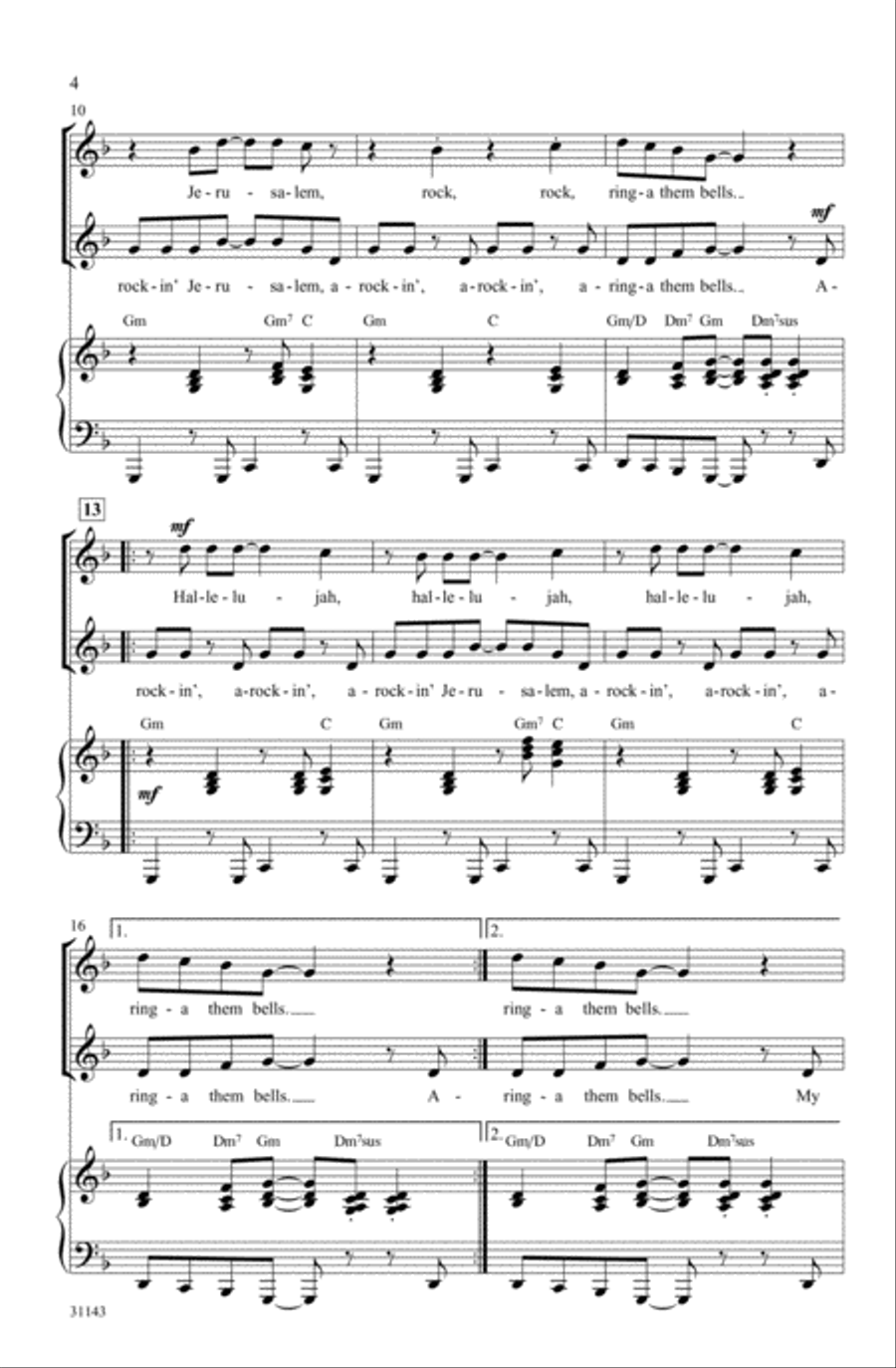 Rockin' Jerusalem 2-Part scores gallery preview page 2