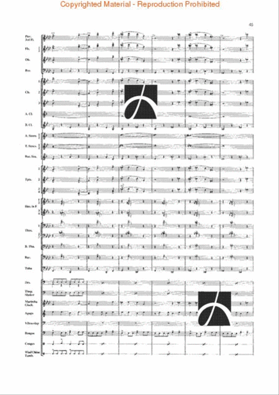 Jungle Fantasy Jungle Fantasy Concert Band scores gallery preview page 42