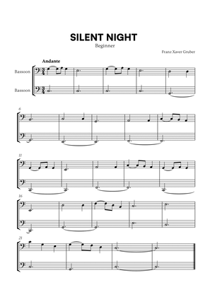Franz Xaver Gruber - Silent Night (Beginner) (for Bassoon Duet)