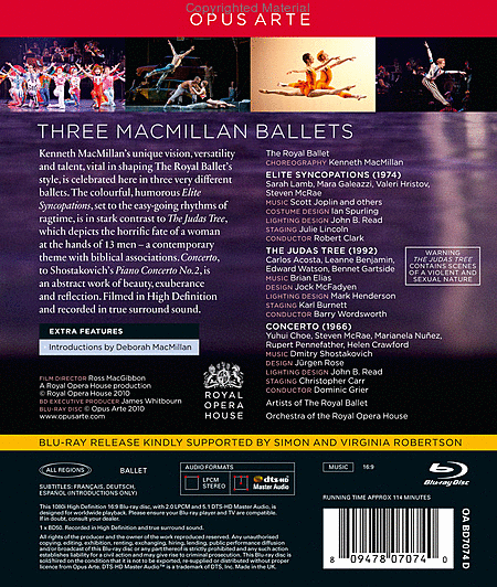 Three Ballets (Blu-Ray): Concer