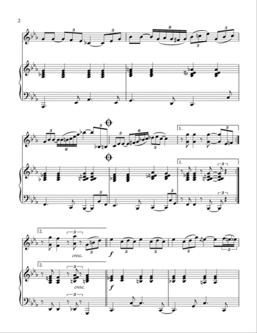 God Bless' The Child Violin Solo scores gallery preview page 3