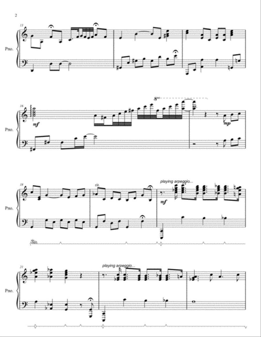 Rhapsody for Piano in Three Movements Piano Solo scores gallery preview page 3