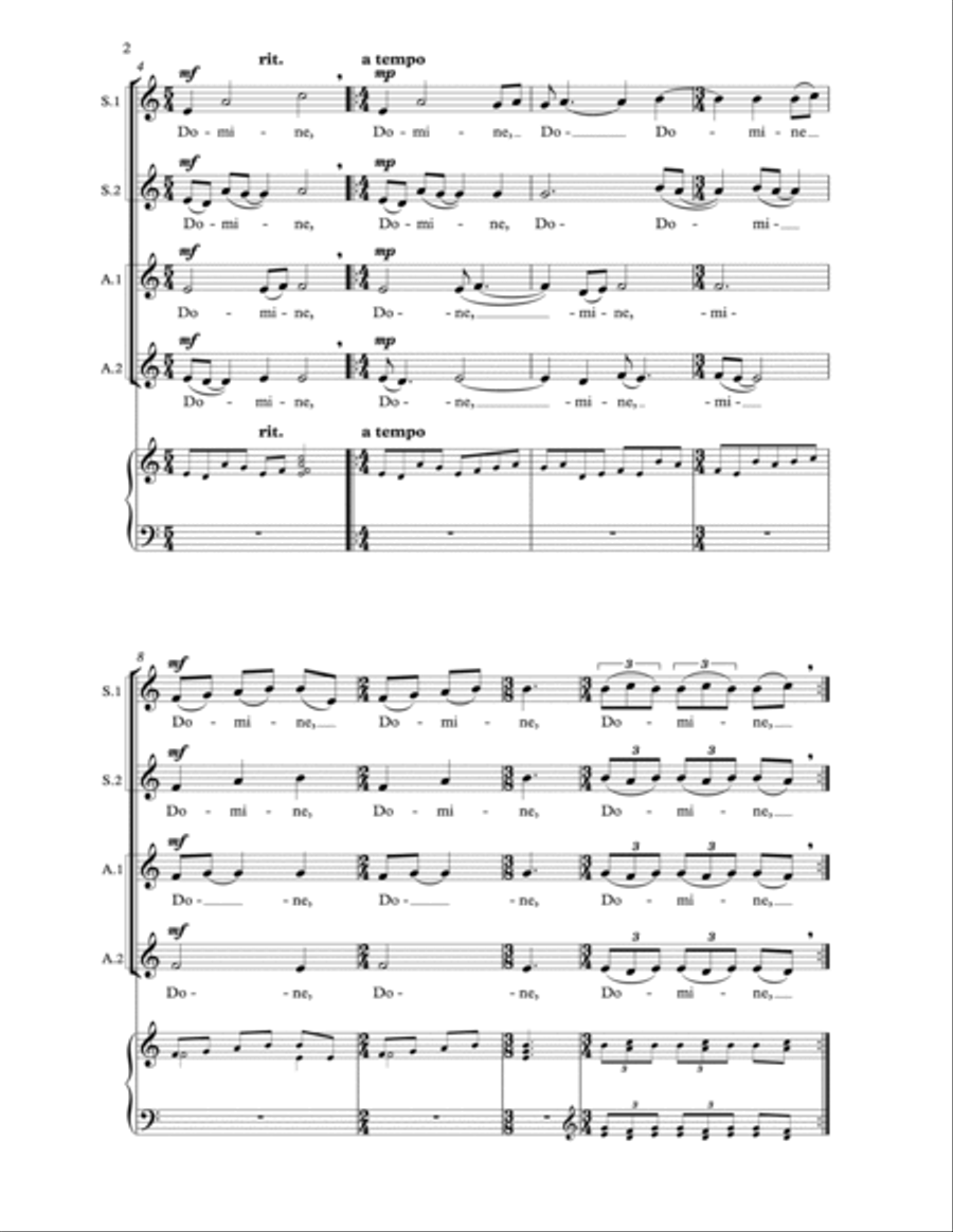 Two Lenten Motets Two Lenten Motets 4-Part scores gallery preview page 2