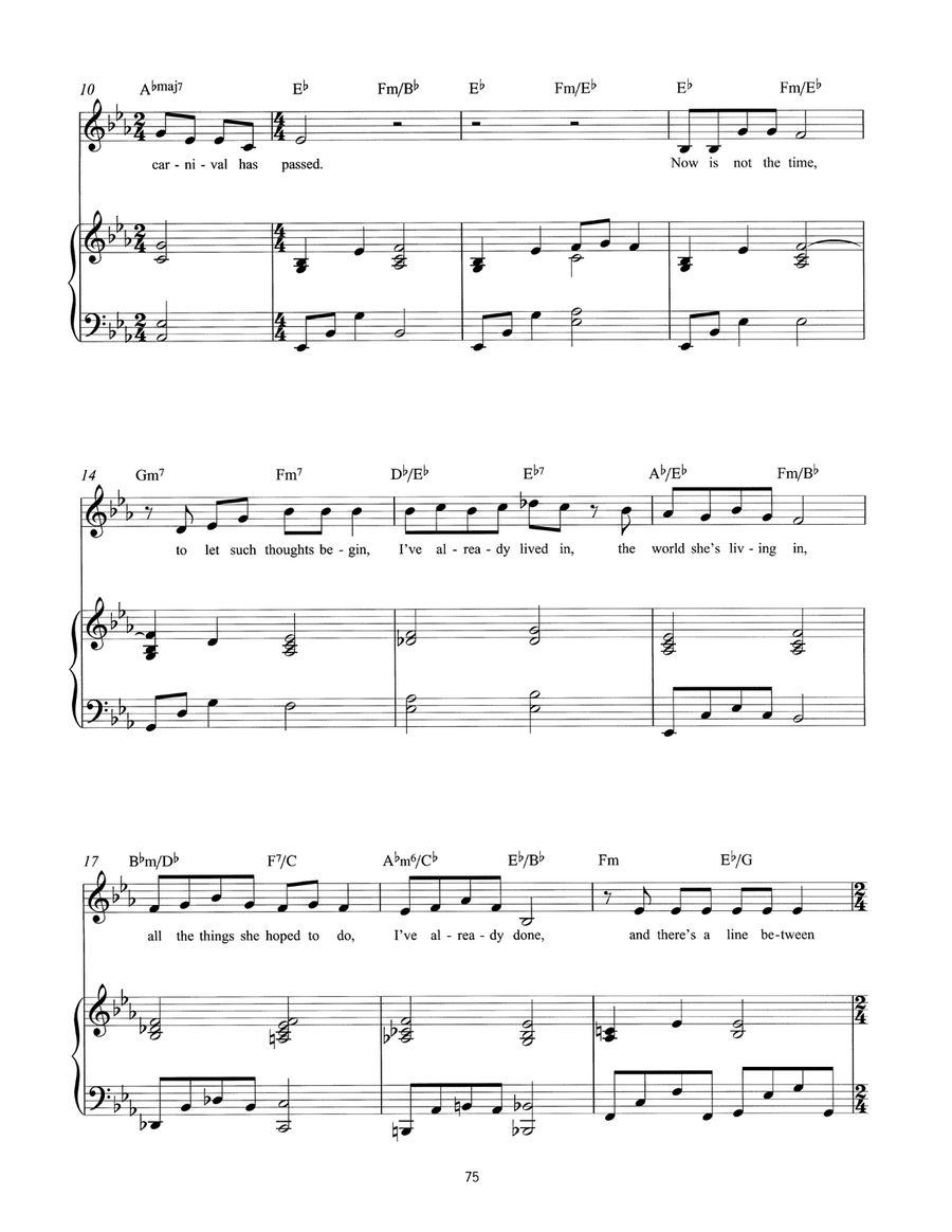 Now Is Not The Time (from Mrs Henderson Presents) Voice scores gallery preview page 2