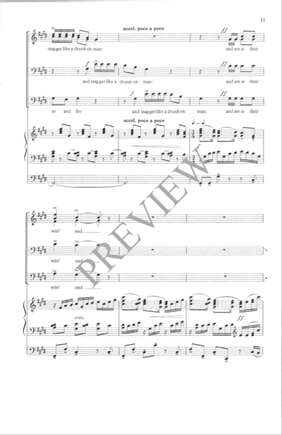 They that Go Down to the Sea in Ships 4-Part scores gallery preview page 12