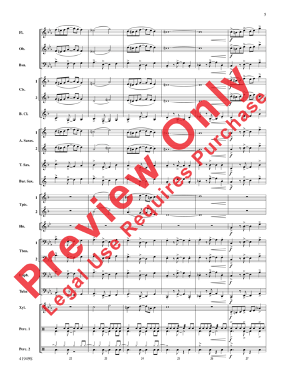 Camino del Sol Concert Band scores gallery preview page 6