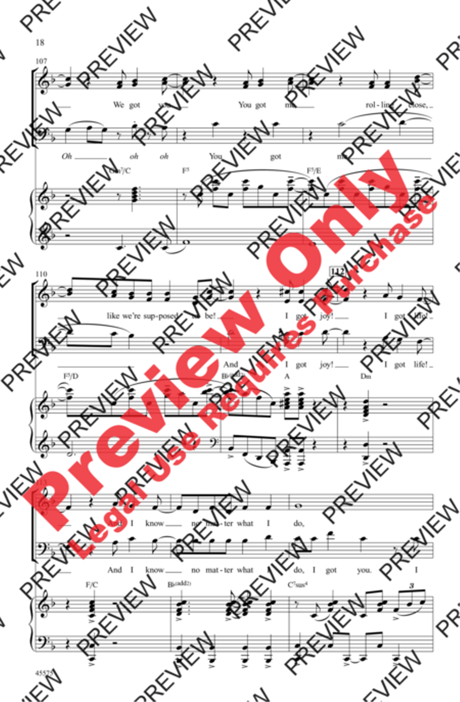 I Got You 3-Part scores gallery preview page 18