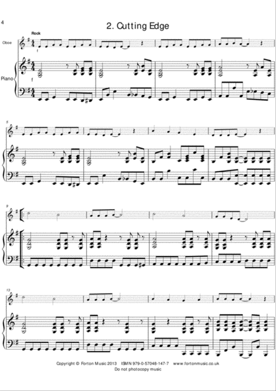 High Five Oboe Piano Accompaniment scores gallery preview page 4