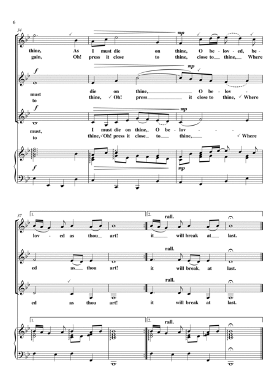 I Arise from Dreams of Thee - Air on the G String (SSA) SSA scores gallery preview page 6