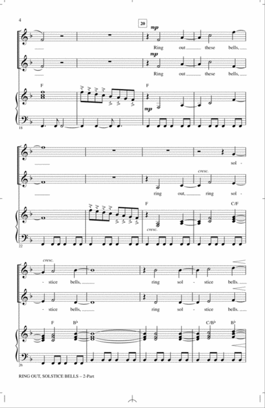 Ring Out, Solstice Bells Ring Out, Solstice Bells 2-Part scores gallery preview page 3