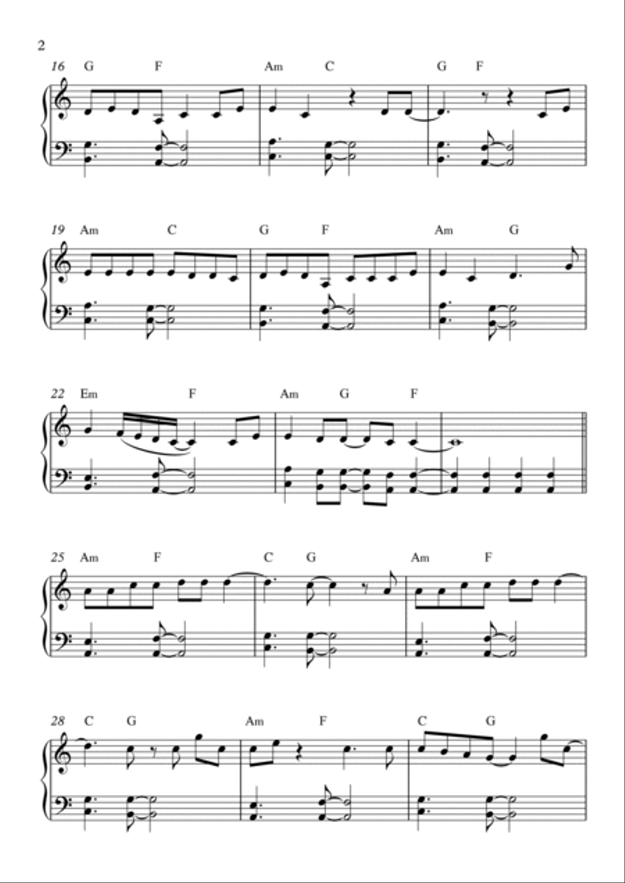 Hello Piano Solo scores gallery preview page 2
