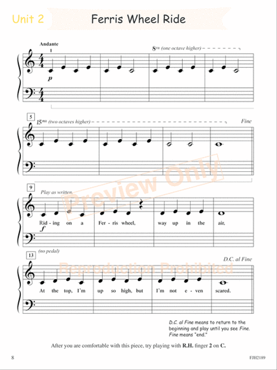 Solo Playing, Book 1 (NFMC) Piano Method scores gallery preview page 4