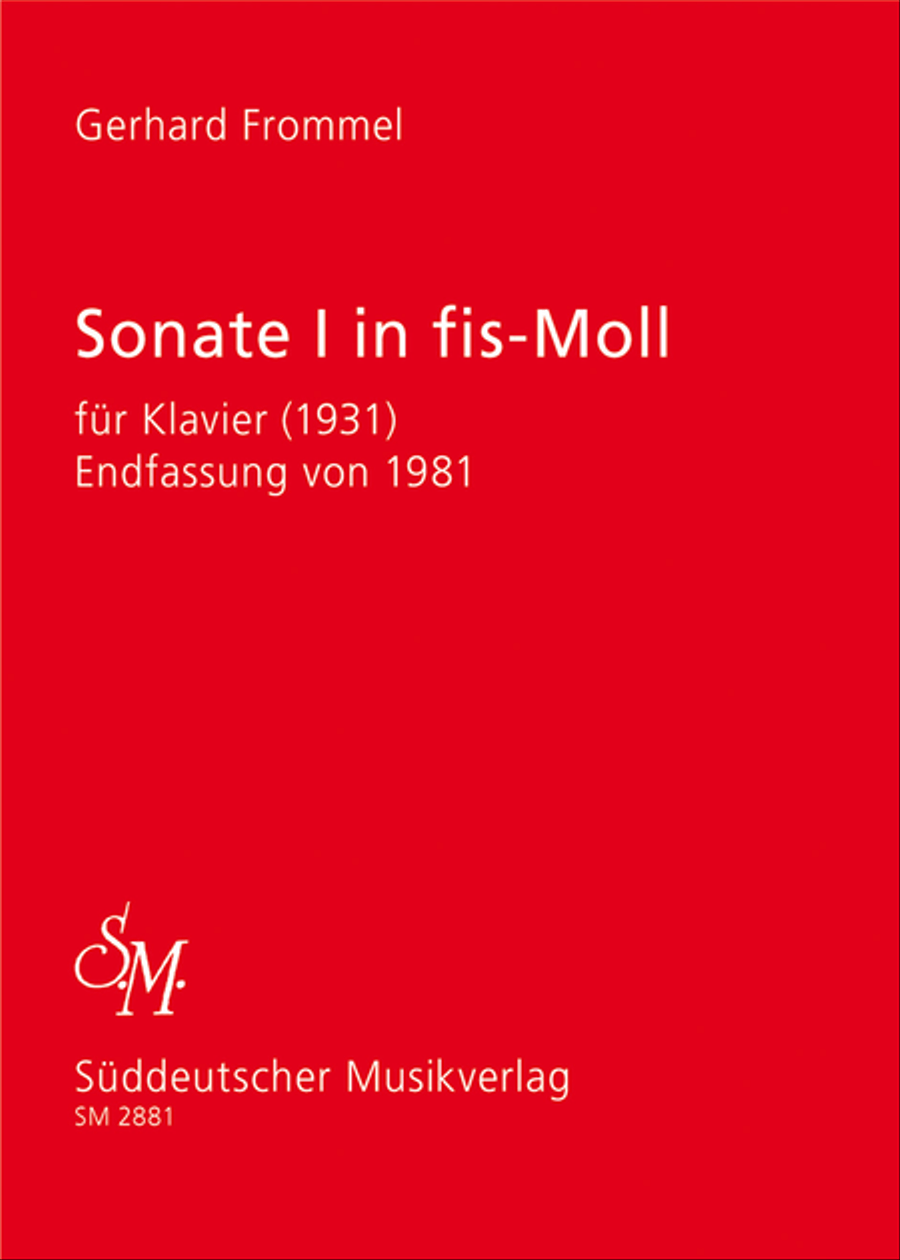 Sonata I fur Klavier (1931) f sharp minor Piano Solo scores gallery preview page 1