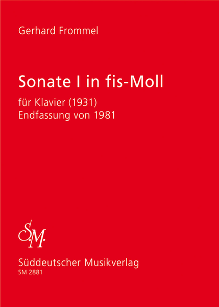 Sonata I fur Klavier (1931) f sharp minor