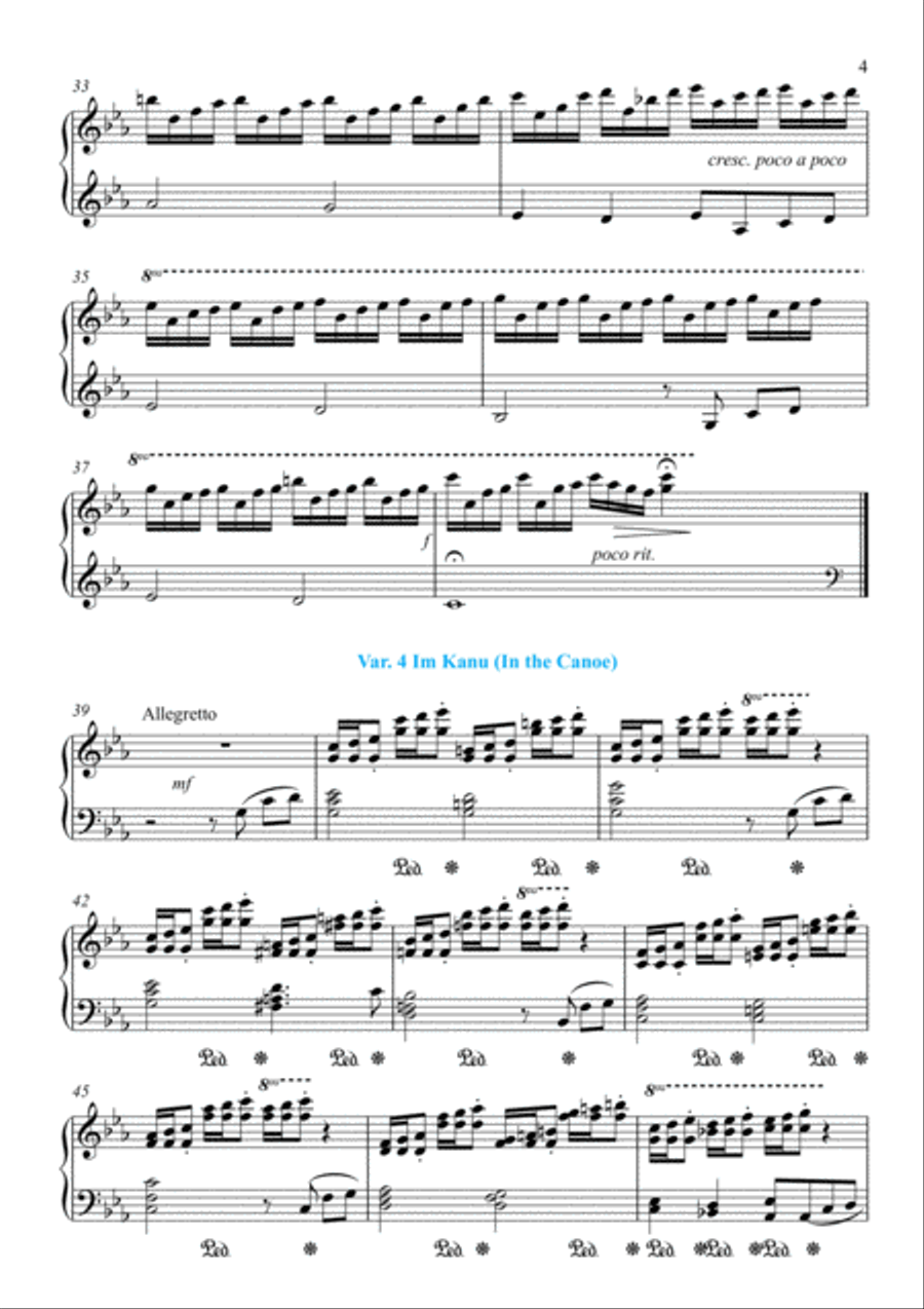 "Verloren" /Lost/ Variationen op.19 in C minor - Einfache Version /easy version/ image number null