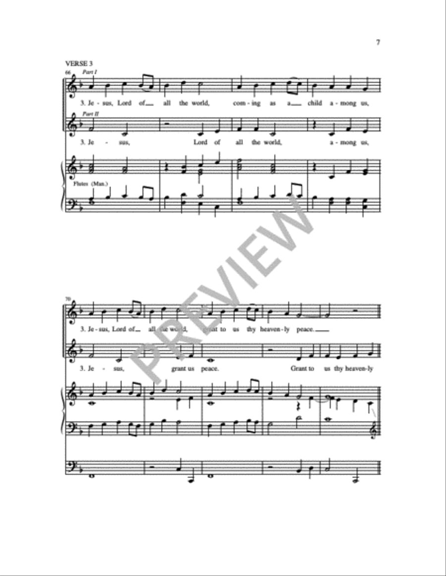 He is Born 2-Part scores gallery preview page 3