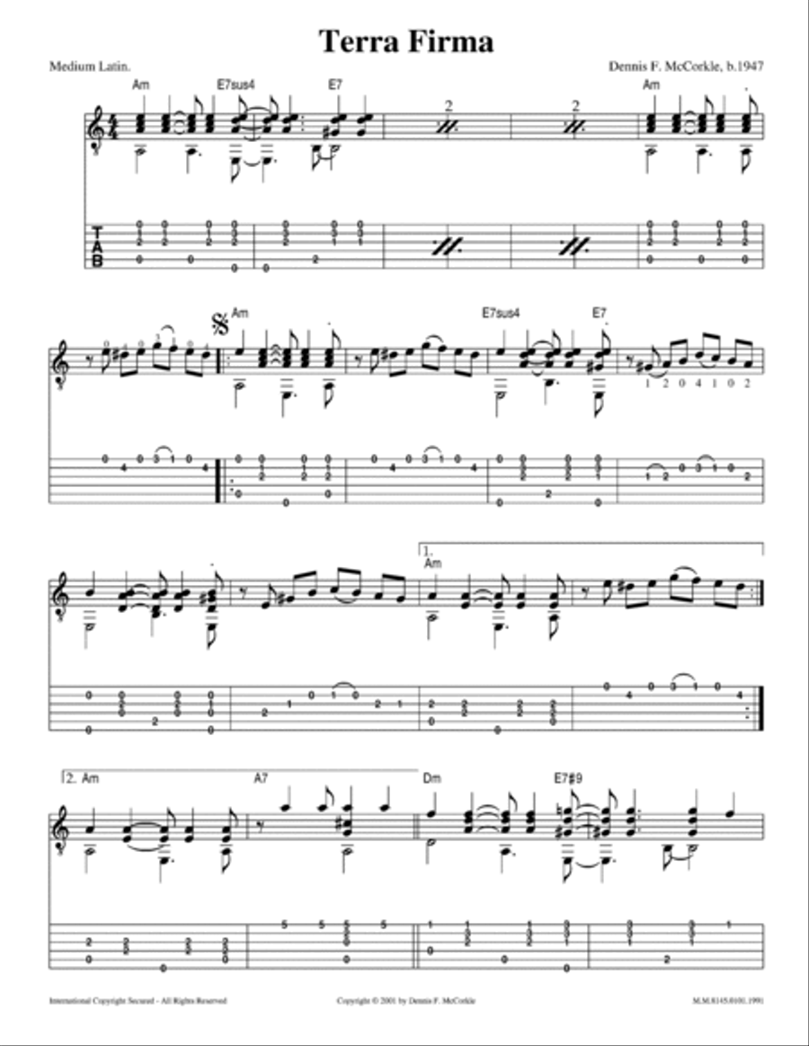 Terra Firma Electric Guitar scores gallery preview page 3