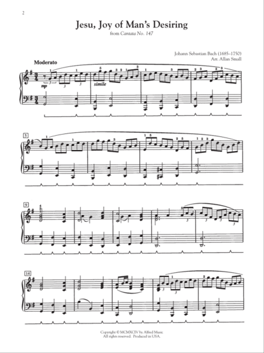 Jesu, Joy of Man's Desiring Small Ensemble scores gallery preview page 2