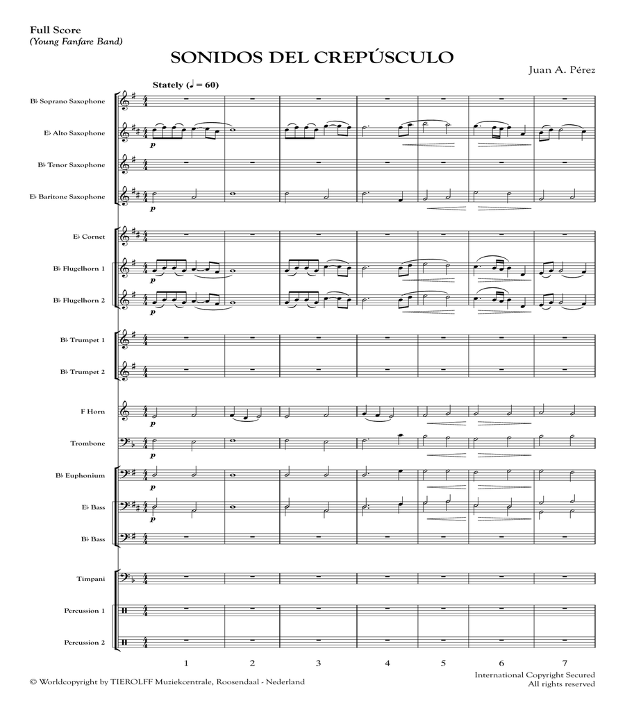 Sonidos del crepúsculo Concert Band scores gallery preview page 2