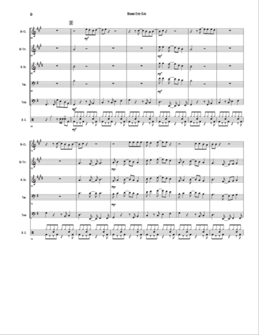 Brown Eyed Girl Brown Eyed Girl Clarinet scores gallery preview page 6