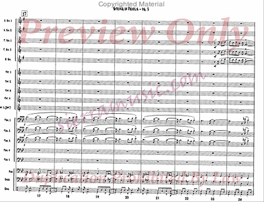 String Of Pearls Jazz Ensemble scores gallery preview page 4