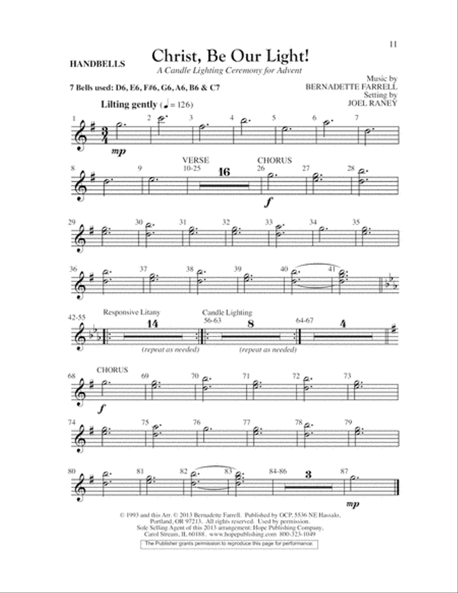 Christ, Be Our Light 4-Part scores gallery preview page 11
