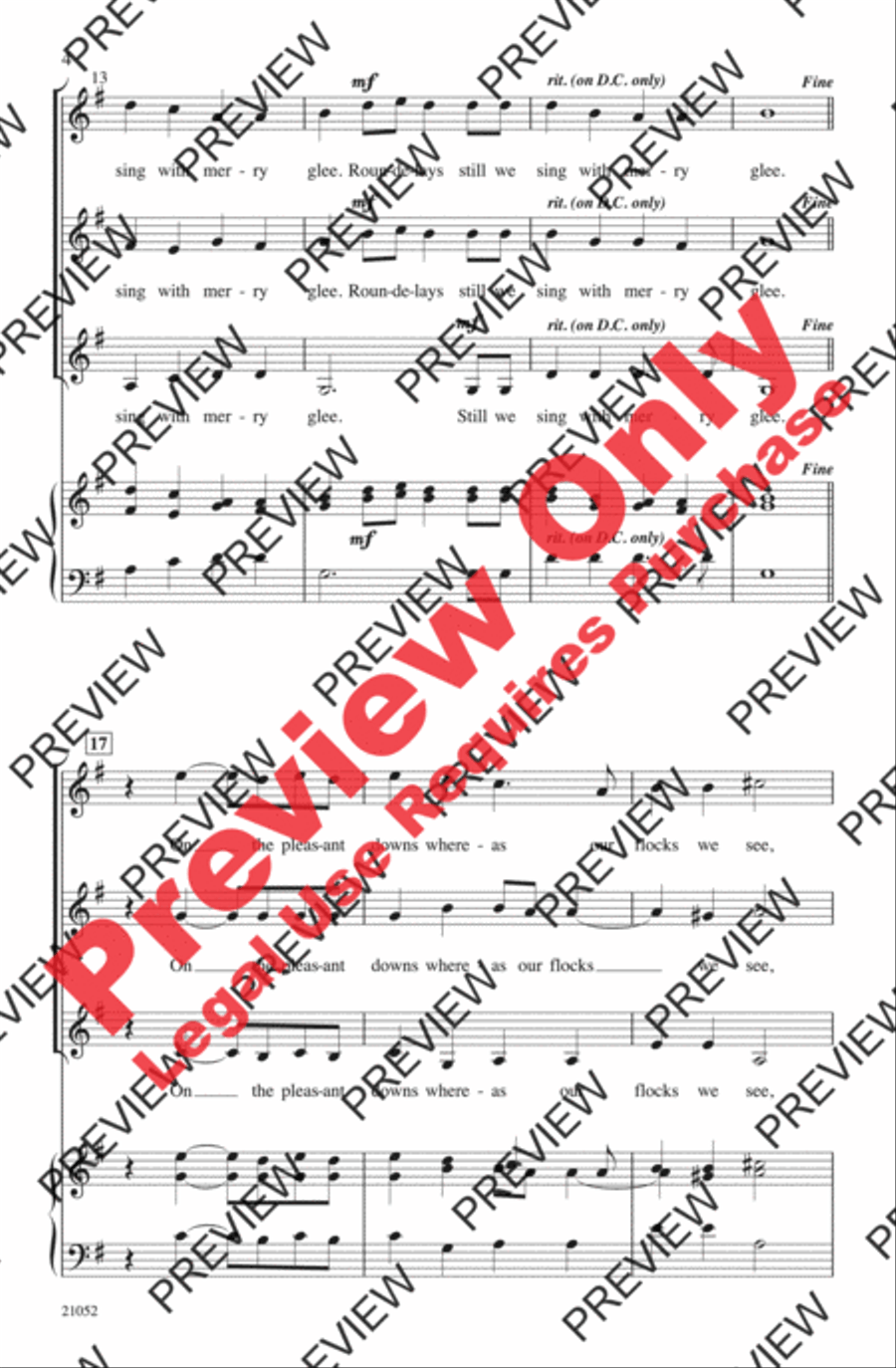 How Merrily We Live Women's Choir scores gallery preview page 4