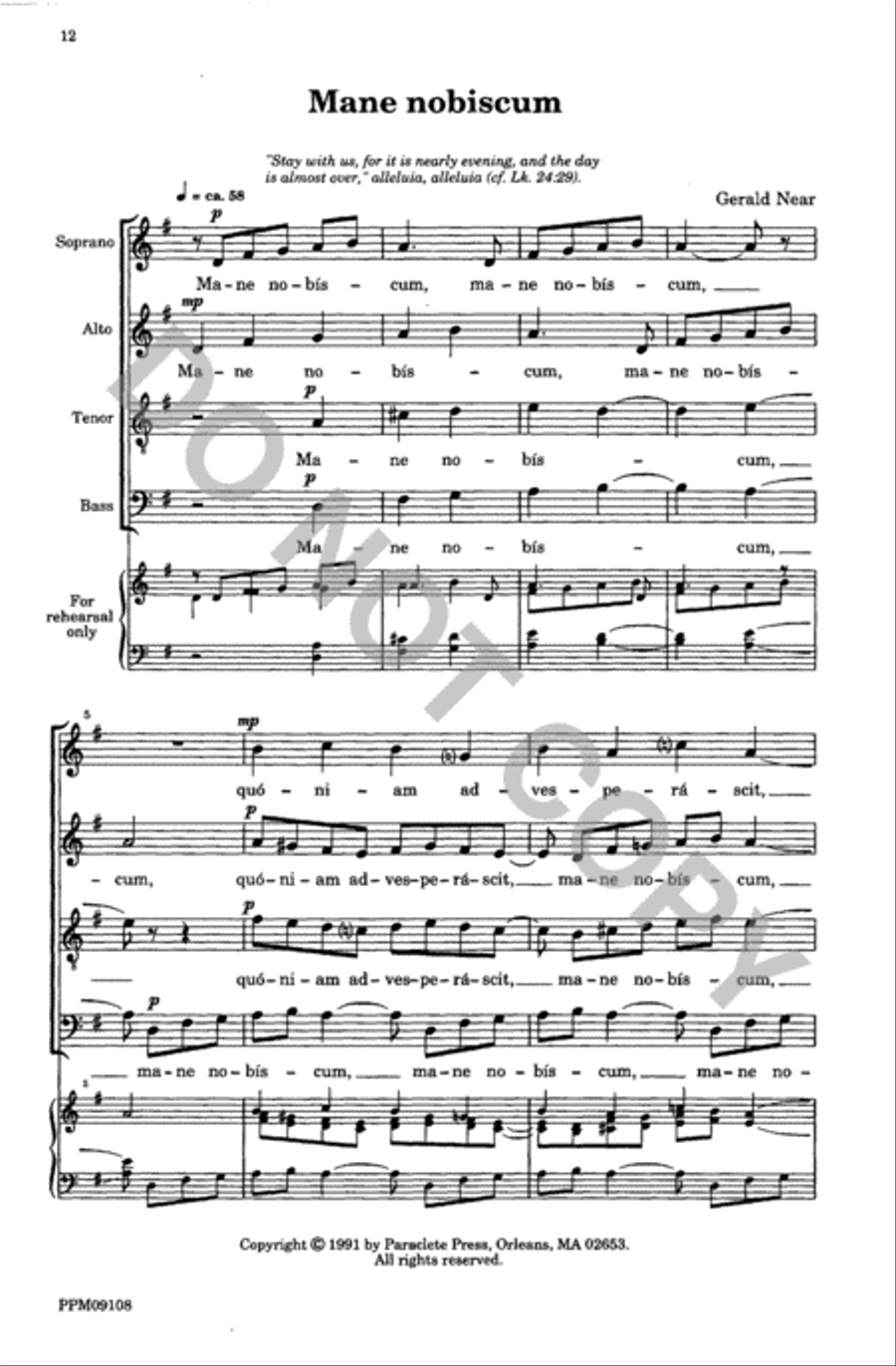 Four Motets from 'Resurrexi' 4-Part scores gallery preview page 13