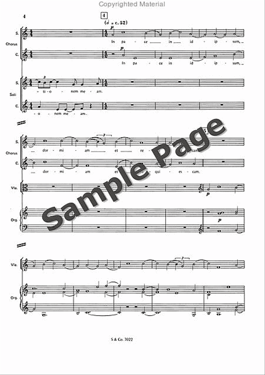 Psalm 4 Op. 38a Choir scores gallery preview page 7