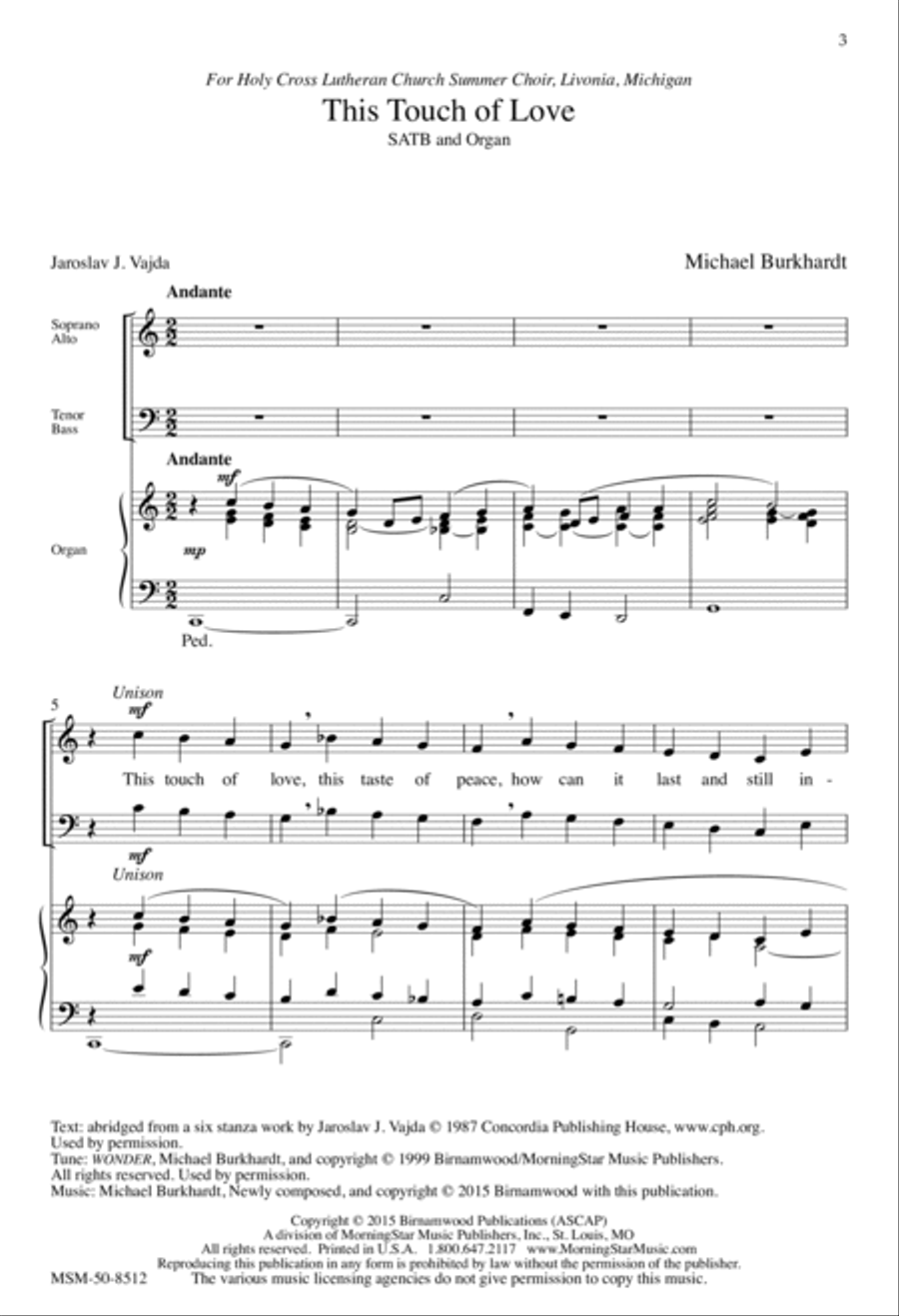 This Touch of Love This Touch of Love 4-Part scores gallery preview page 2