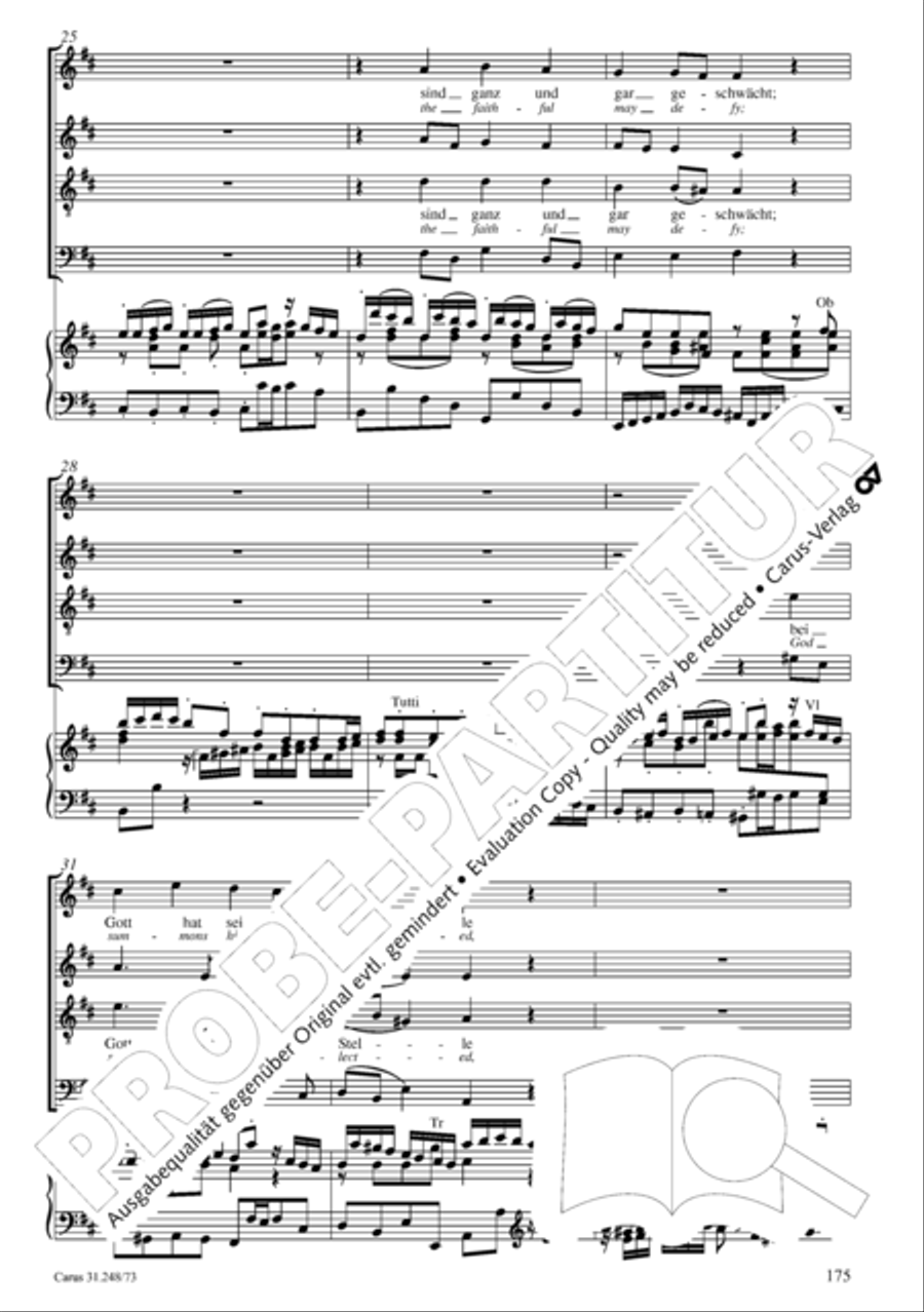 Christmas Oratorio (Weihnachtsoratorium, Teile IV-VI) 4-Part scores gallery preview page 96
