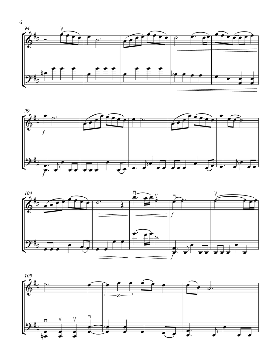 Speechless String Duet scores gallery preview page 6