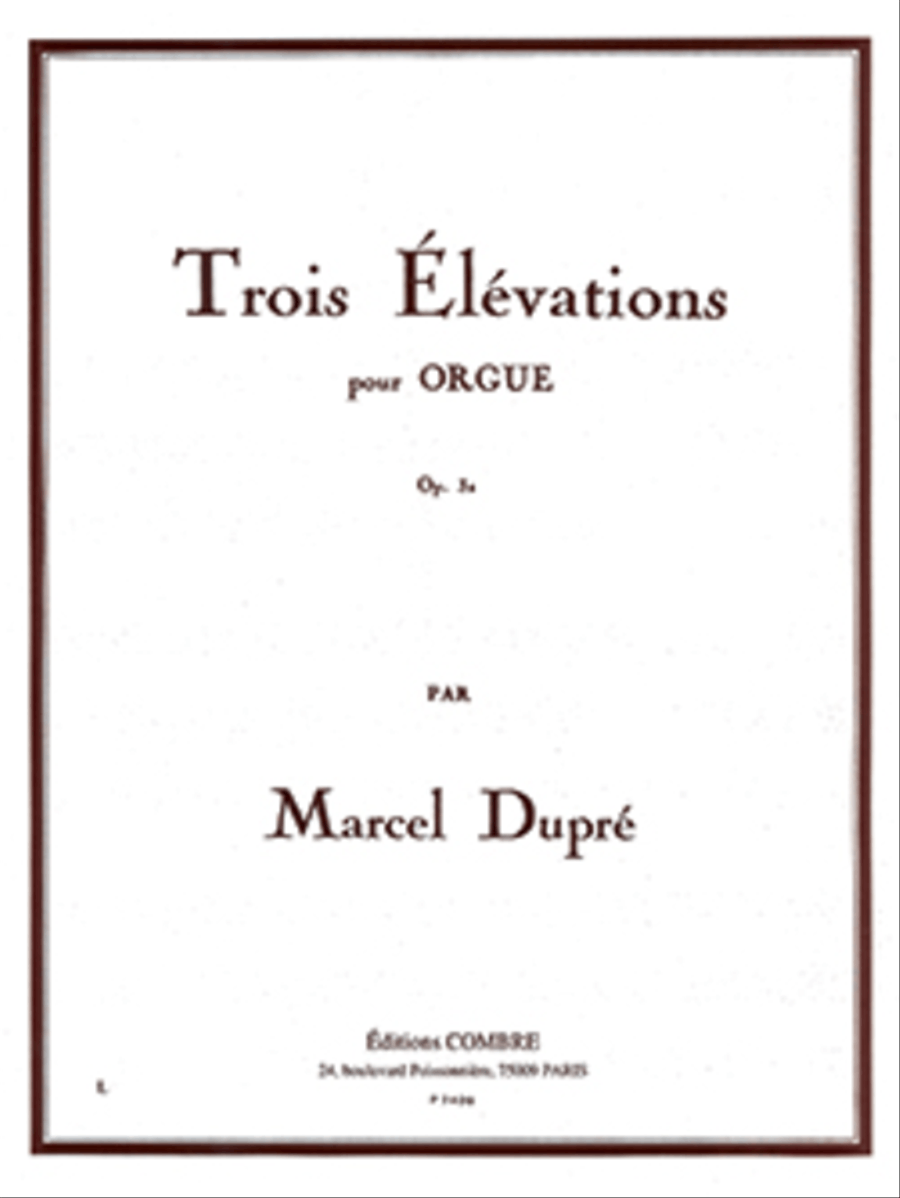Elevations (3) Op. 32 Organ scores gallery preview page 1
