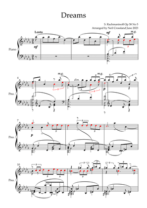 Rachmaninoff - Dreams Op 38 No 5