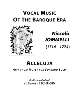 JOMMELLI Niccolò: Alleluja, an aria from motet "Care Deus si respiro", arranged for Voice and Piano