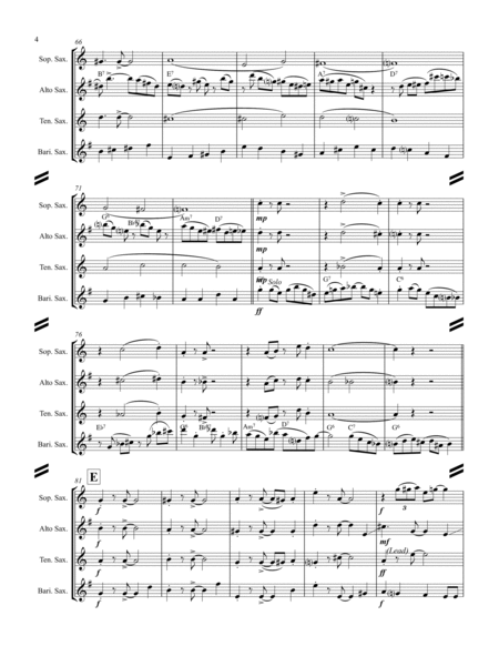 Charleston (for Saxophone Quartet SATB or AATB) image number null