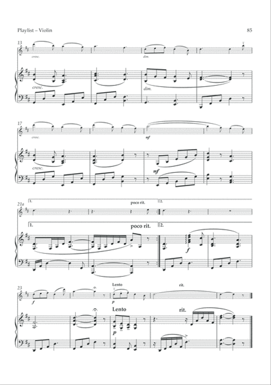 O Mio Babbino Caro Violin Solo scores gallery preview page 2