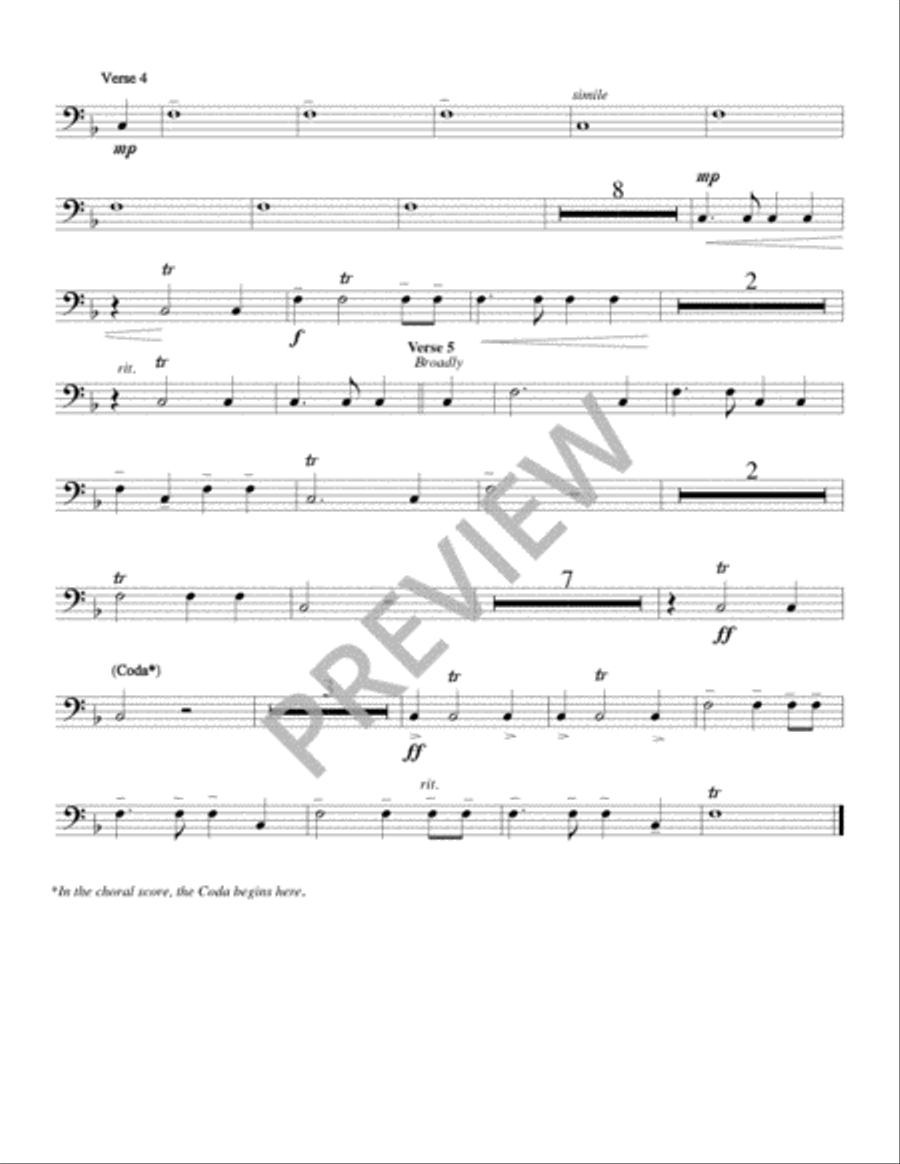 All Are Welcome - Brass edition Trombone scores gallery preview page 8
