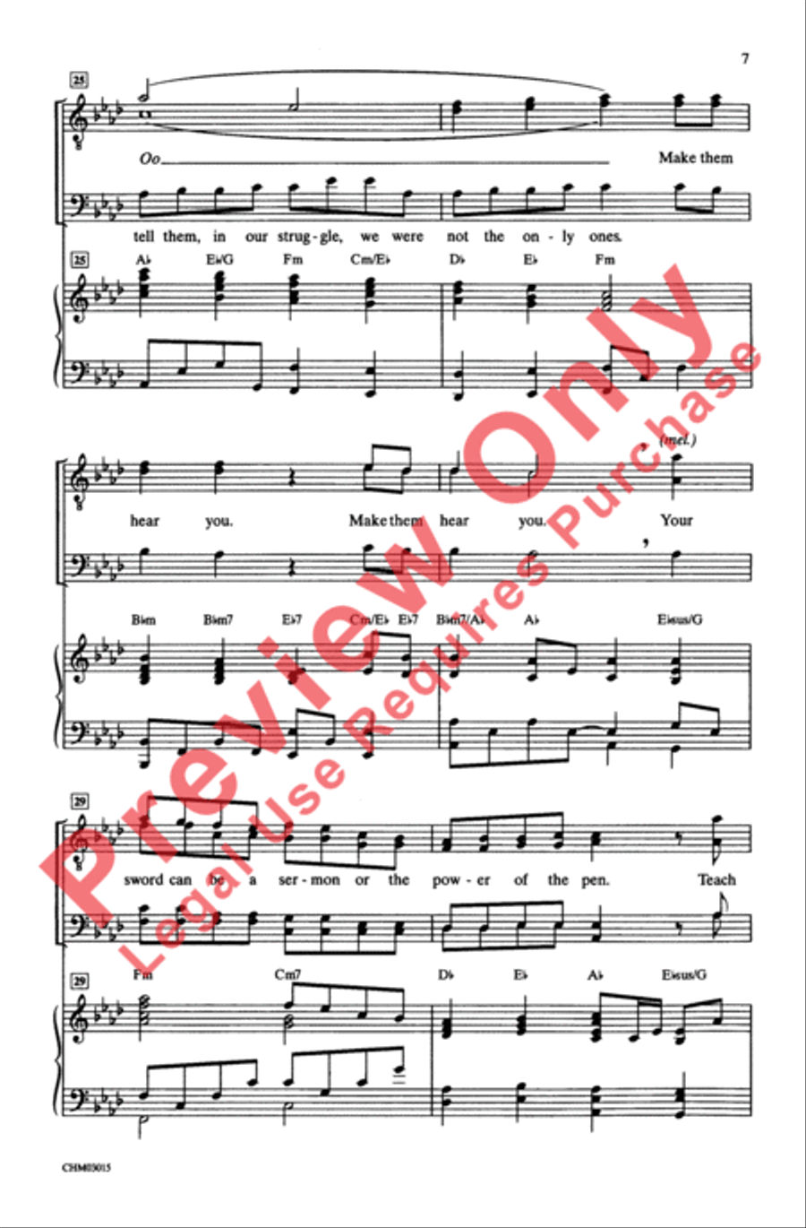 Make Them Hear You Men's Choir scores gallery preview page 6