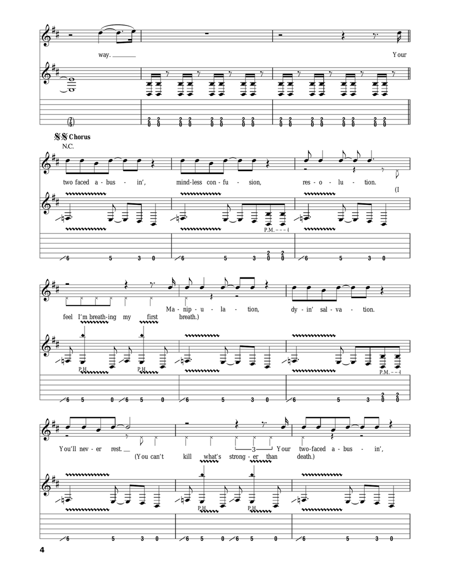 Stronger Than Death Stronger Than Death Acoustic Guitar scores gallery preview page 4