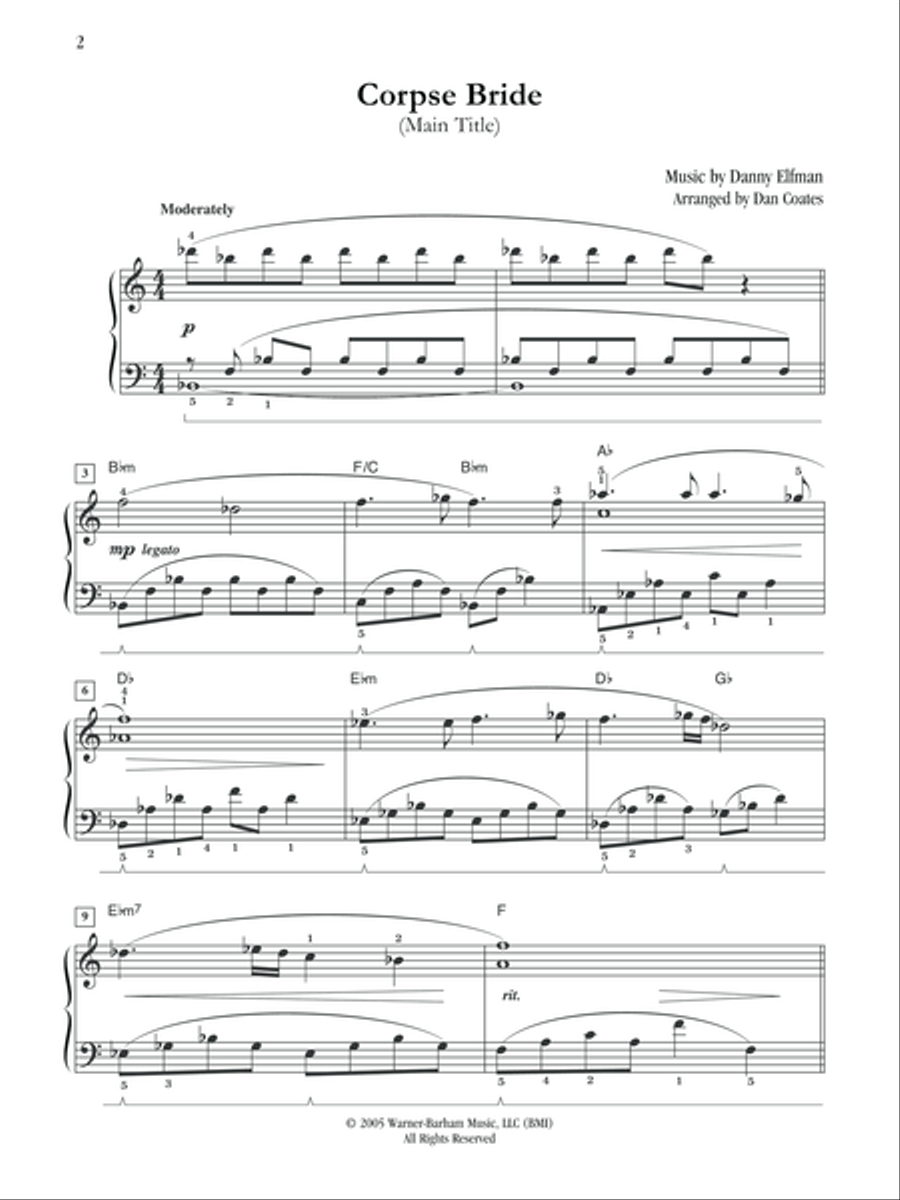Corpse Bride (Main Title) Small Ensemble scores gallery preview page 3