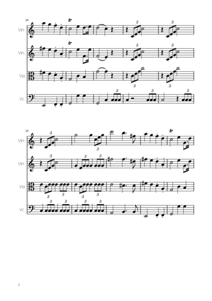 Wedding March - String quartet - F.Mendelssohn image number null