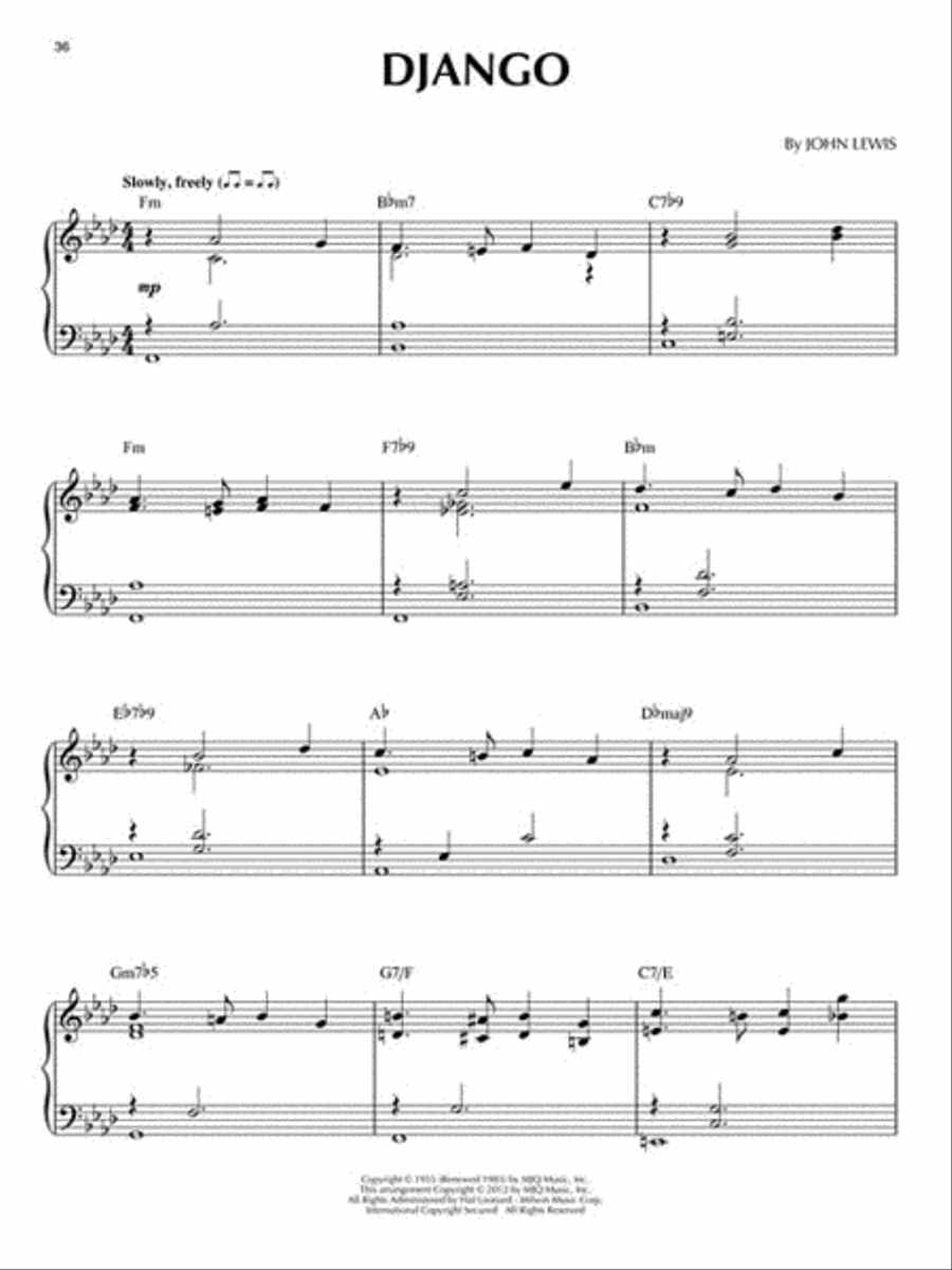 Modern Jazz Quartet Modern Jazz Quartet Jazz Ensemble scores gallery preview page 3