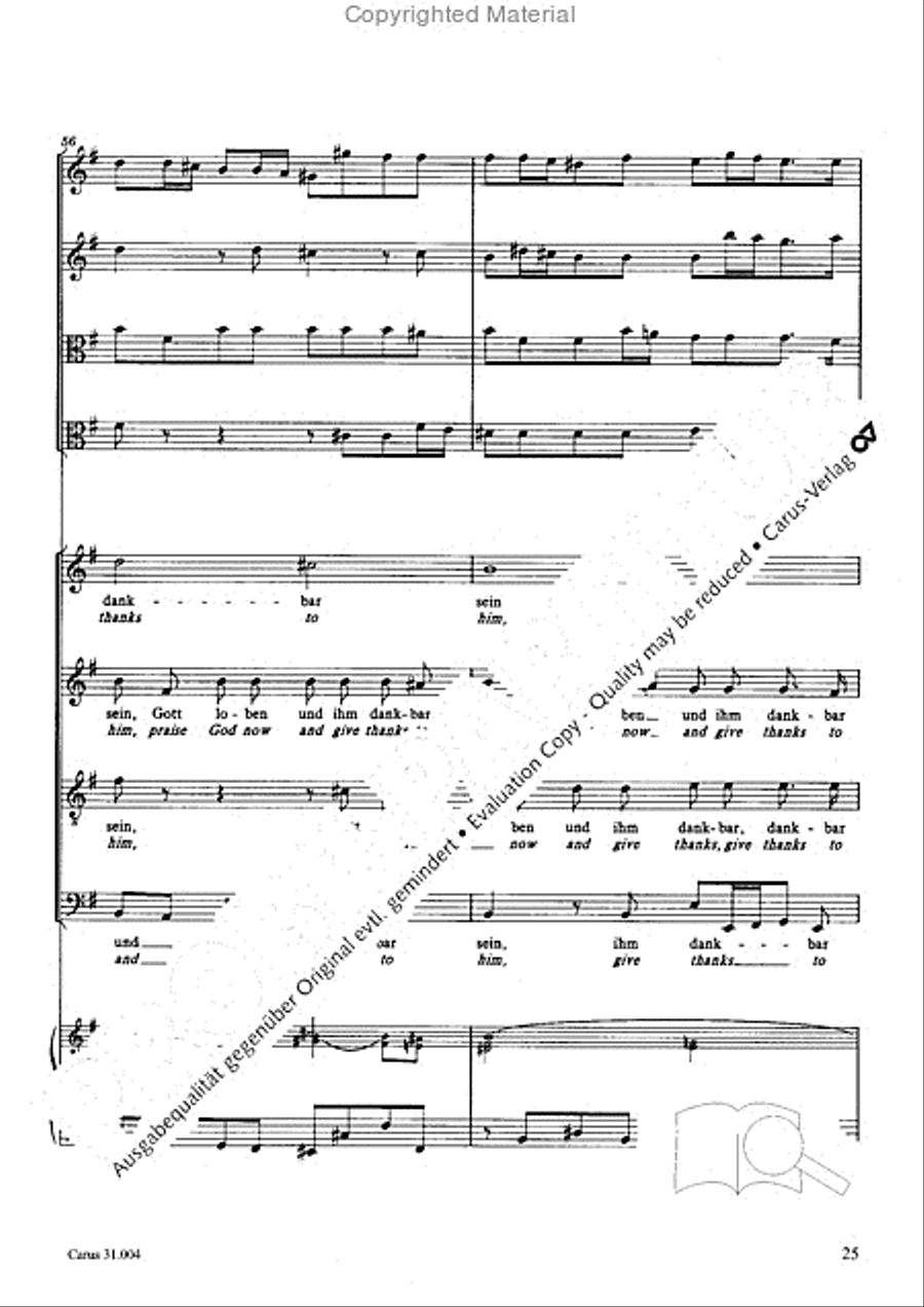 Christ lay in death's cold prison (Christ lag in Todesbanden) 4-Part scores gallery preview page 23