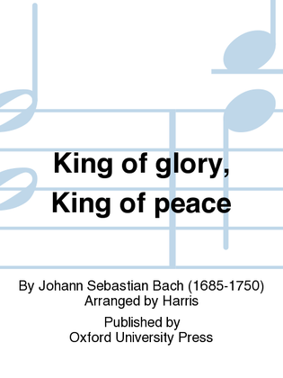 Book cover for King of glory, King of peace