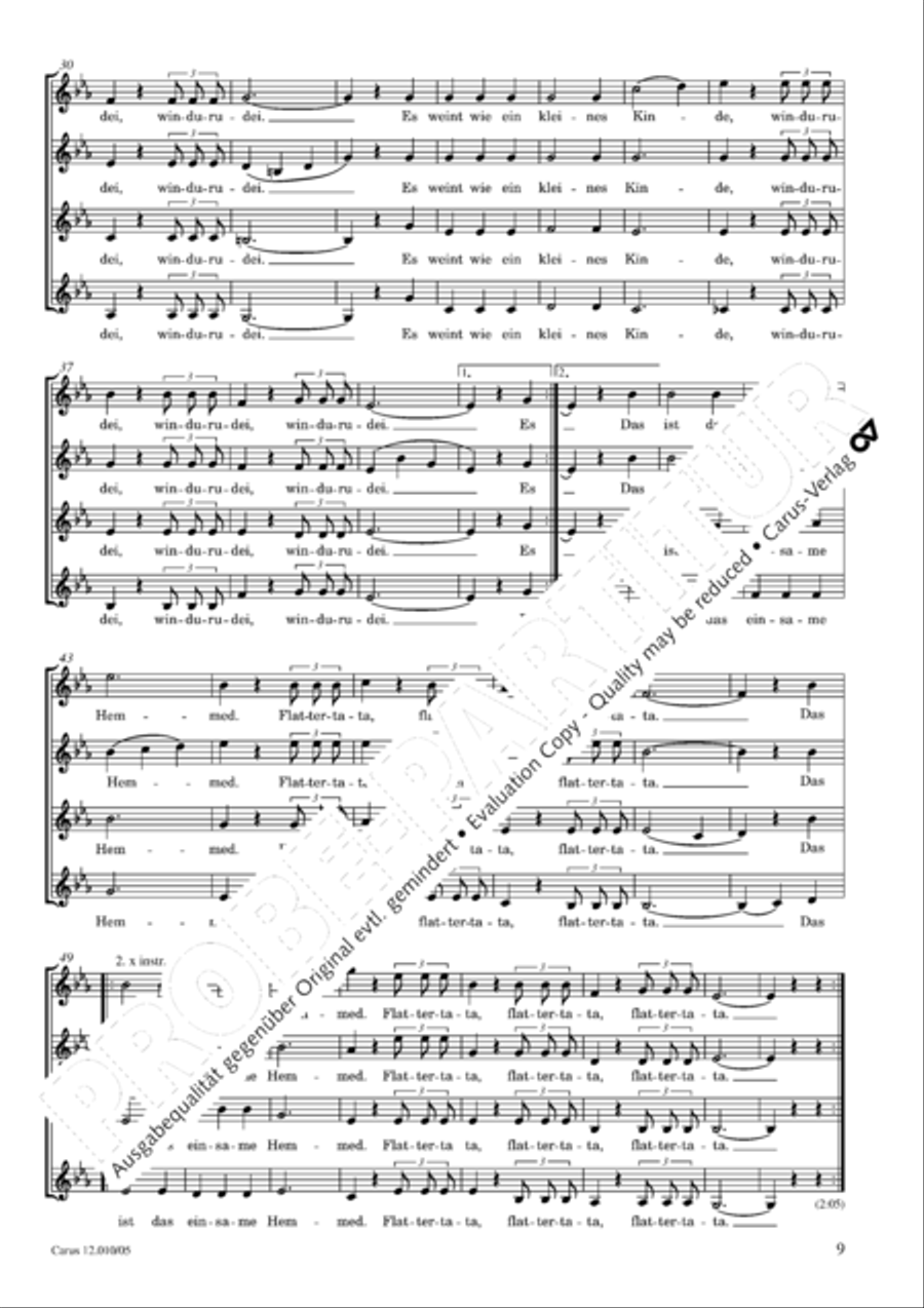 Morgensternlieder Choir scores gallery preview page 10